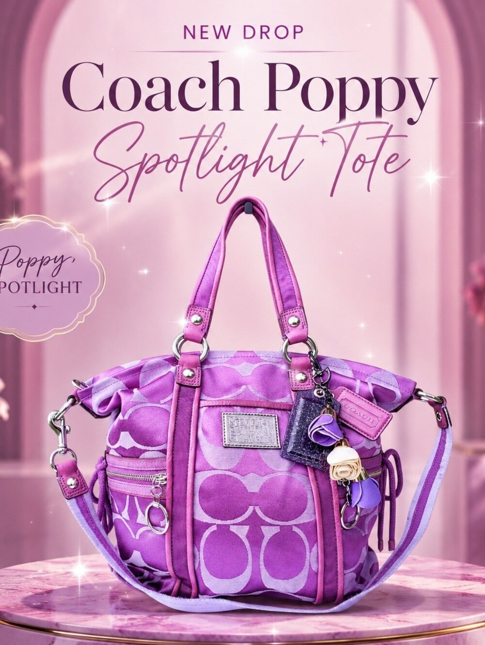 COACH POPPY SPOTLIGHT TOTE